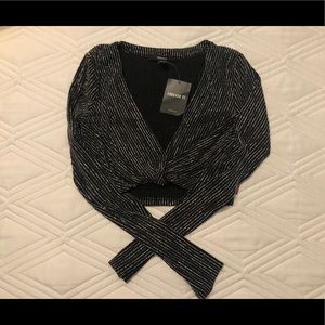 ✨Sparky Long Sleeved Party Crop Top✨